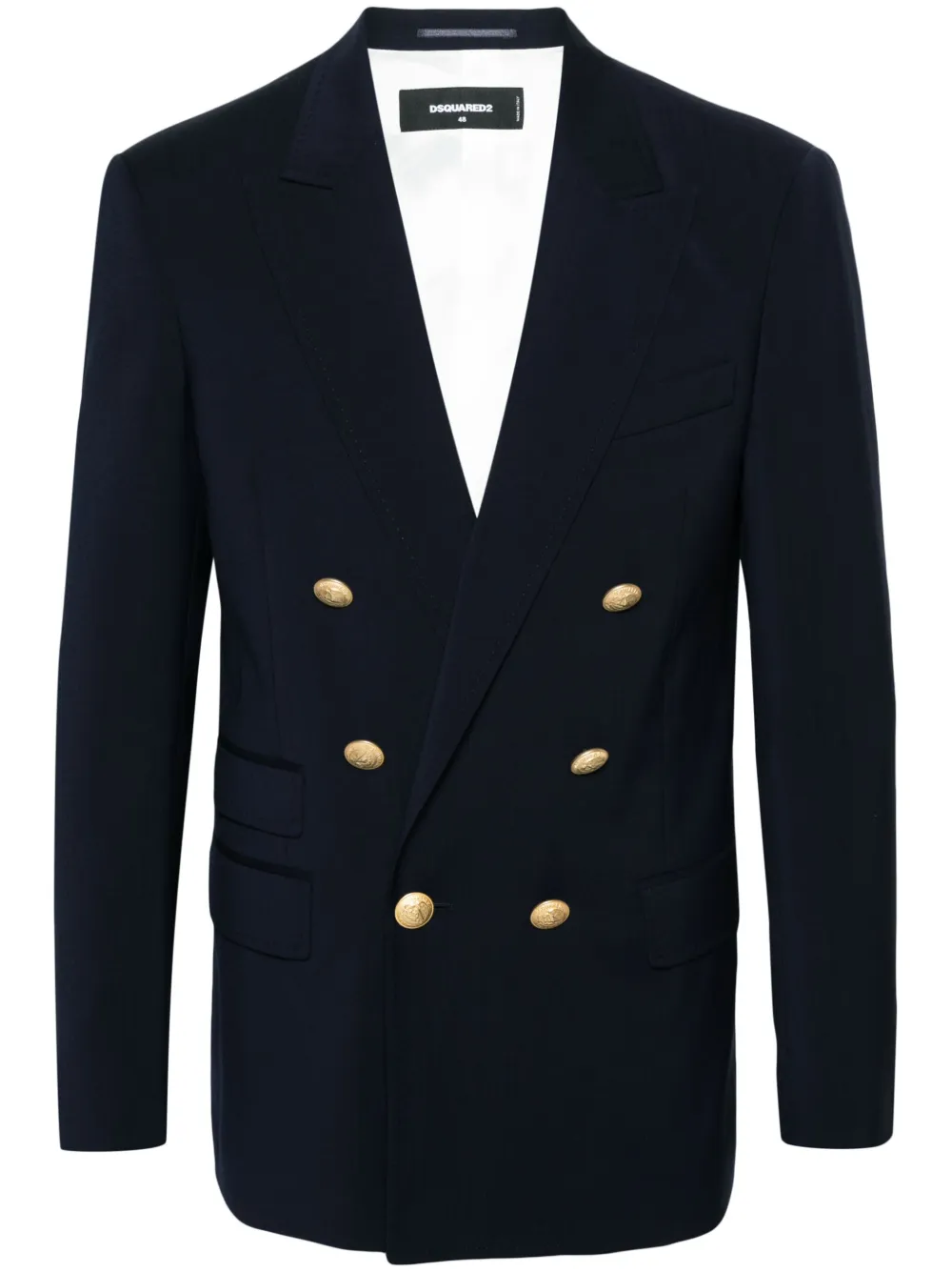 

Пиджак Palm Beach из вирджинской шерсти DSQUARED2, синий
