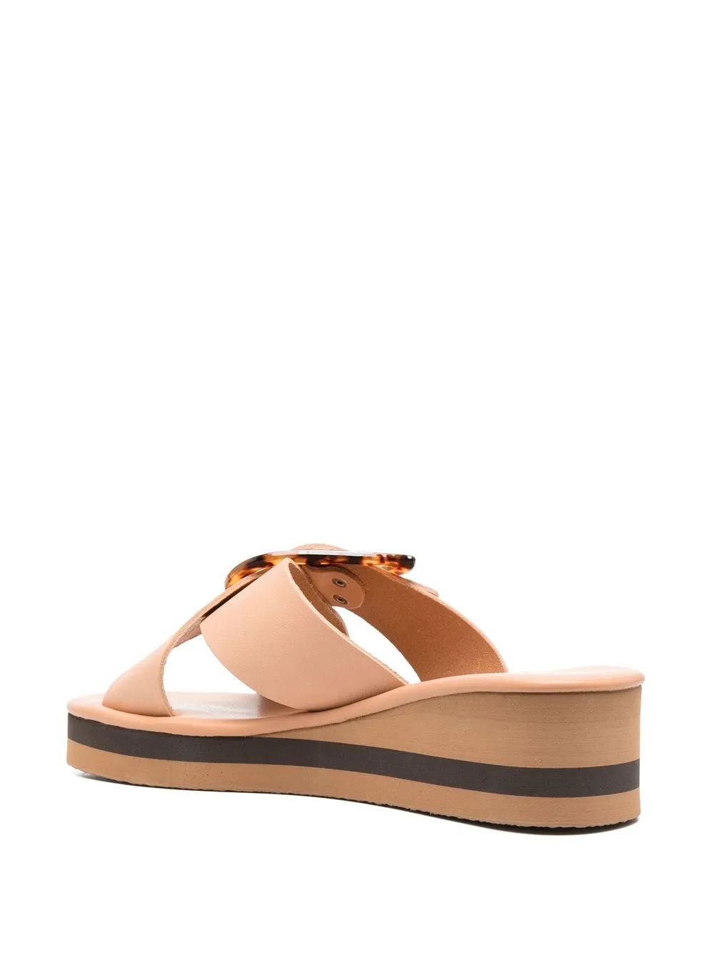 Шлепанцы Thais Rainbow на танкетке Ancient Greek Sandals, нейтральный — фото 3