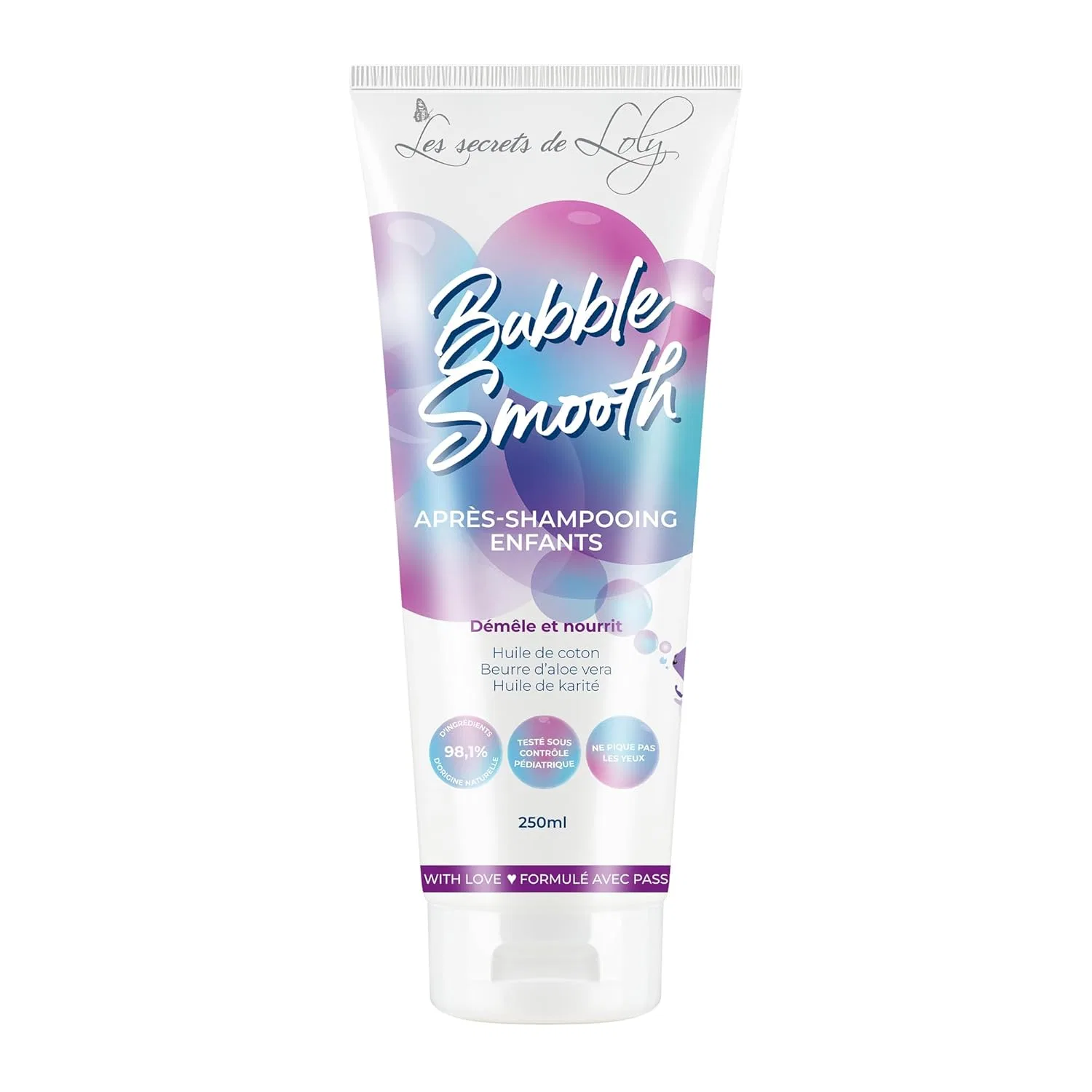 Детский кондиционер «Bubble Smooth Kids» для кудрявых волос от Les Secrets de Loly, 250 мл Les Secrets De Loly