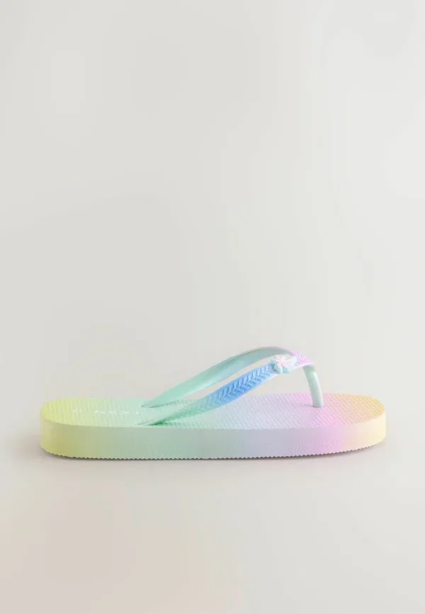 Сланцы Regular fit, бренд Next, модель T bar sandals, цвет радужный — фото 3