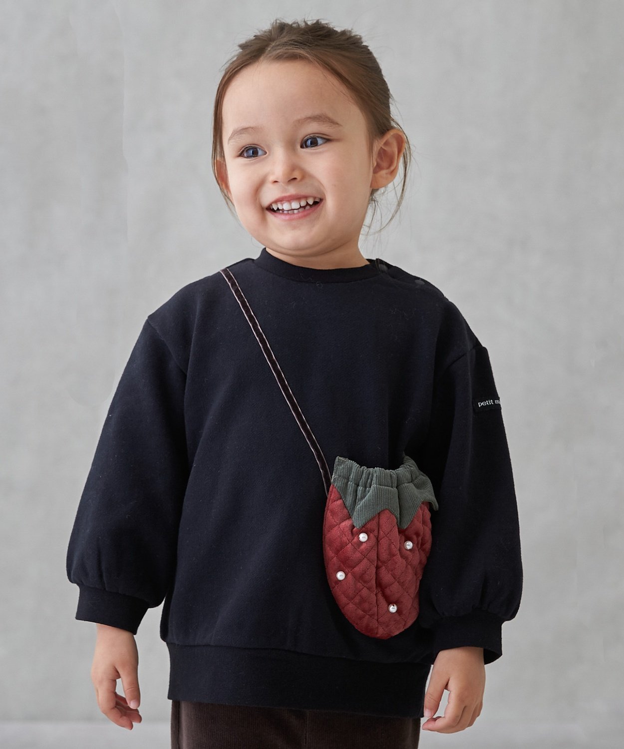 Свитшот Strawberry Pochette Petit main, Black