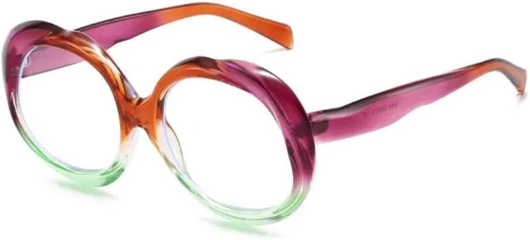 

Роскошные солнцезащитные очки большого размера для женщин и мужчин, винтажные, в стиле панк, с волнистой оправой, неровной формой, защита от УФ-излучения UV400 VFDHN, 2 Colorful Clear