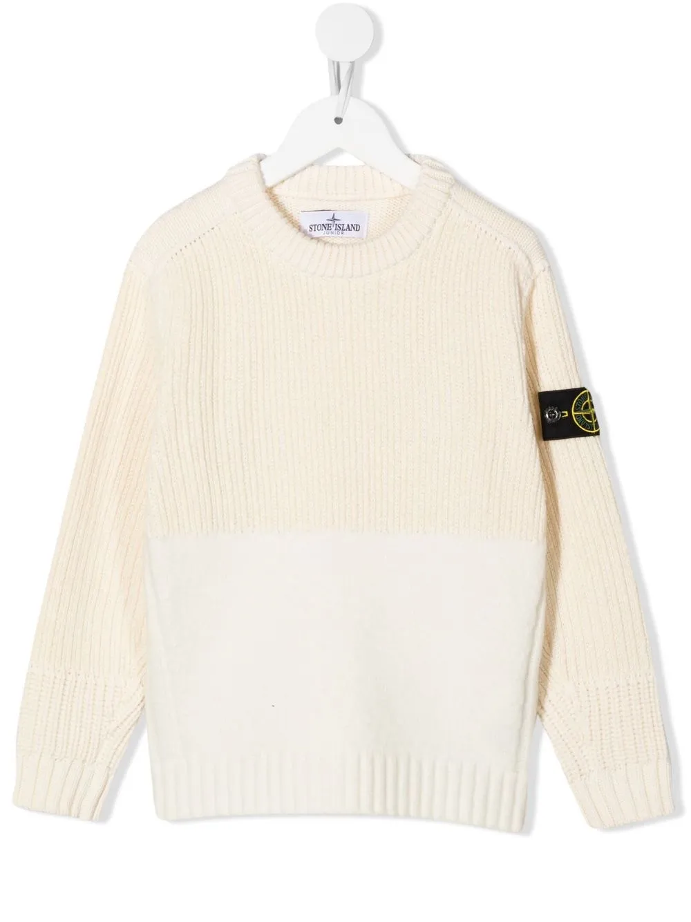 

Джемпер с нашивкой Compass Stone Island Junior, нейтральный