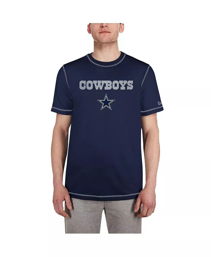 

Мужская темно-синяя футболка с принтом Dallas Cowboys Third Down Puff New Era