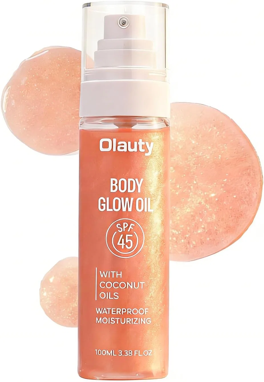 Масло для тела с SPF 45, Xiuxixu, золотая слюда, 100 мл