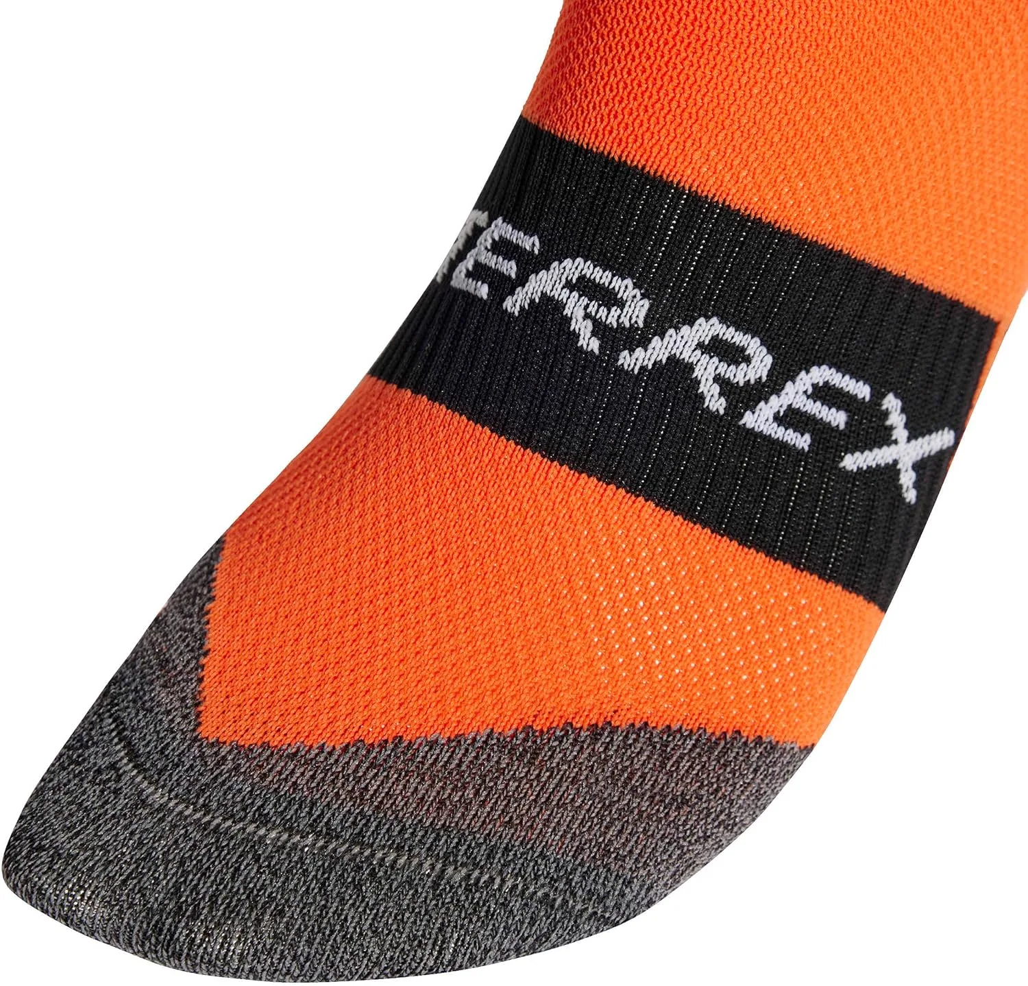 Носки Adidas Unisex Terrex HEAT.RDY разработаны для бега на высоких скоростях и с высокой производительностью, белый/оранжевый — фото 2