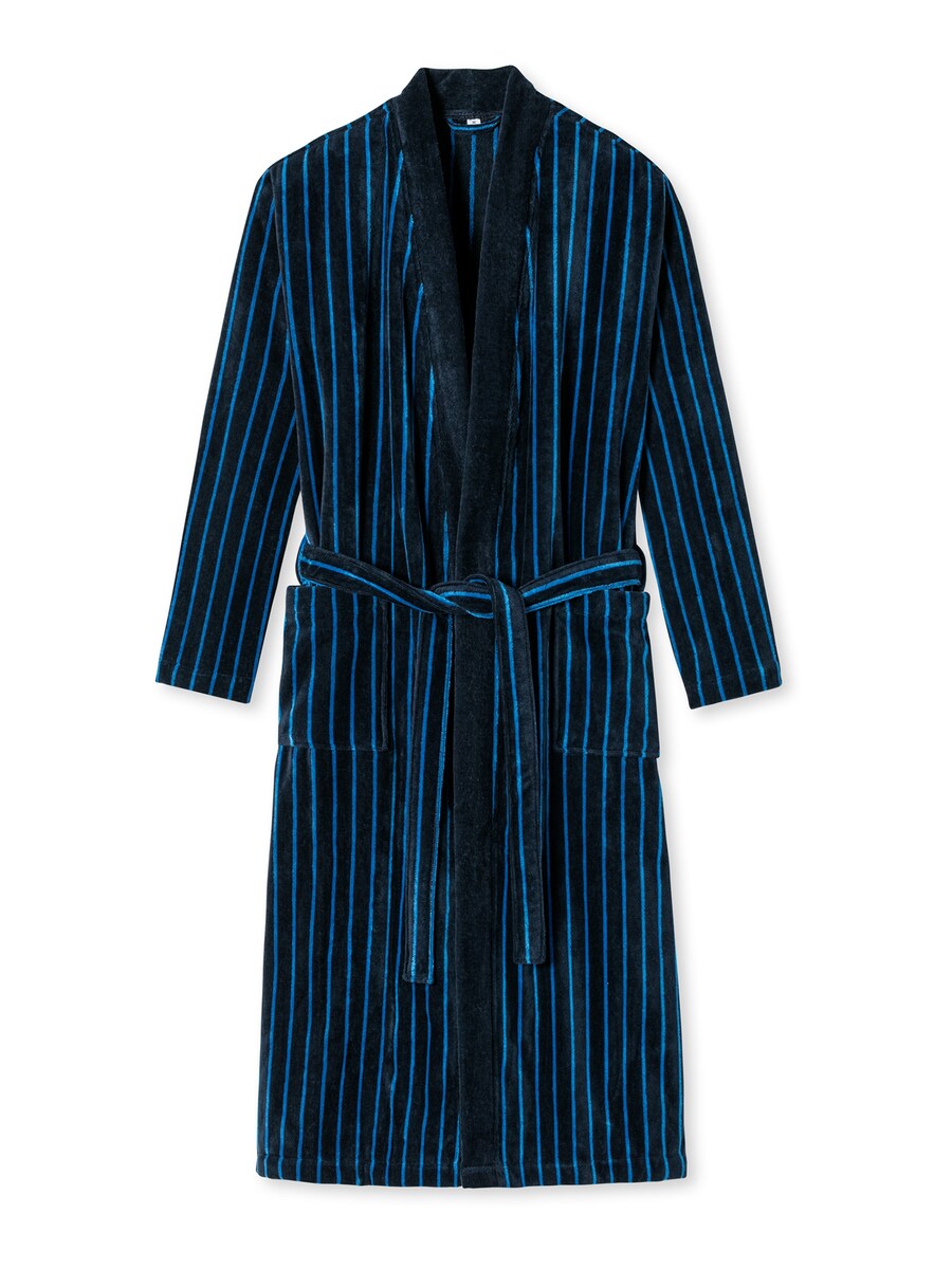 

Длинный халат uncover by SCHIESSER Timeless Comfort, лазурный/темно-синий