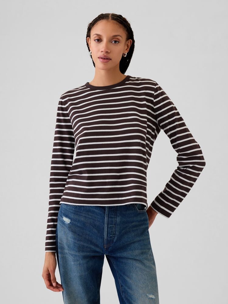 

Футболка из органического хлопка Gap, коричневый