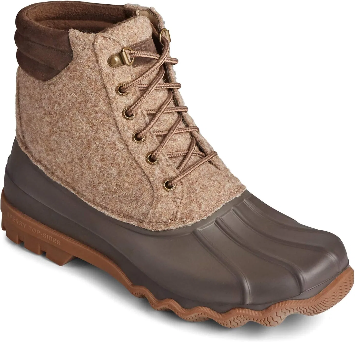 Ботинки Sperry Top Side EVA Duck Boots коричнево-бежевого цвета