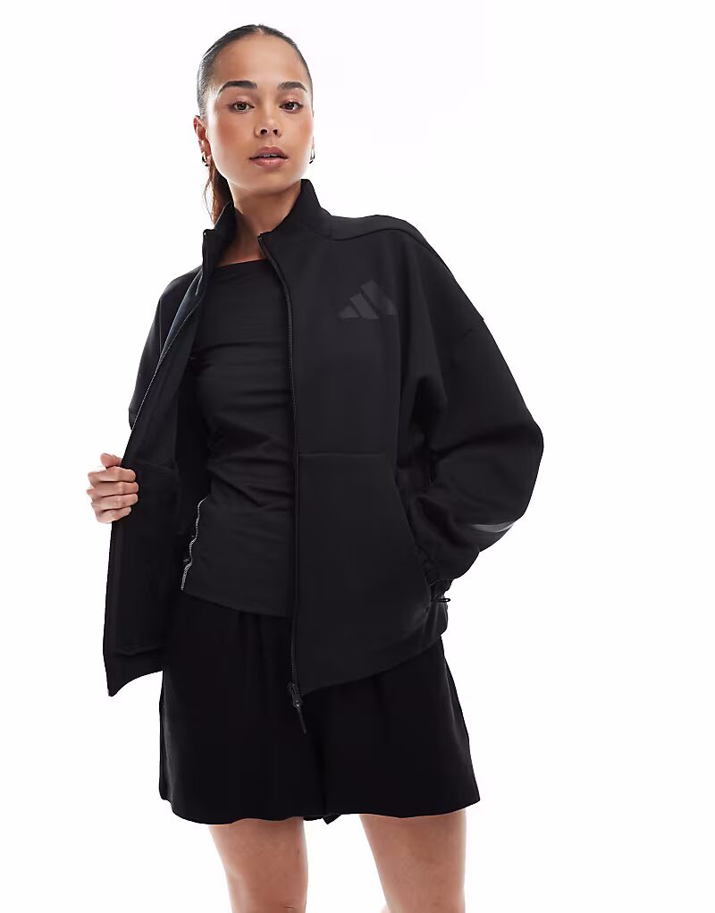 

Adidas performance Adidas zne track top черного цвета