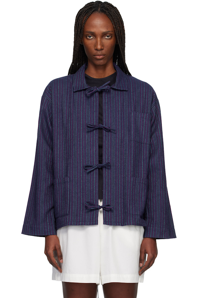 

Военно-Морская гибкая рубашка Baserange, Purple Stripe