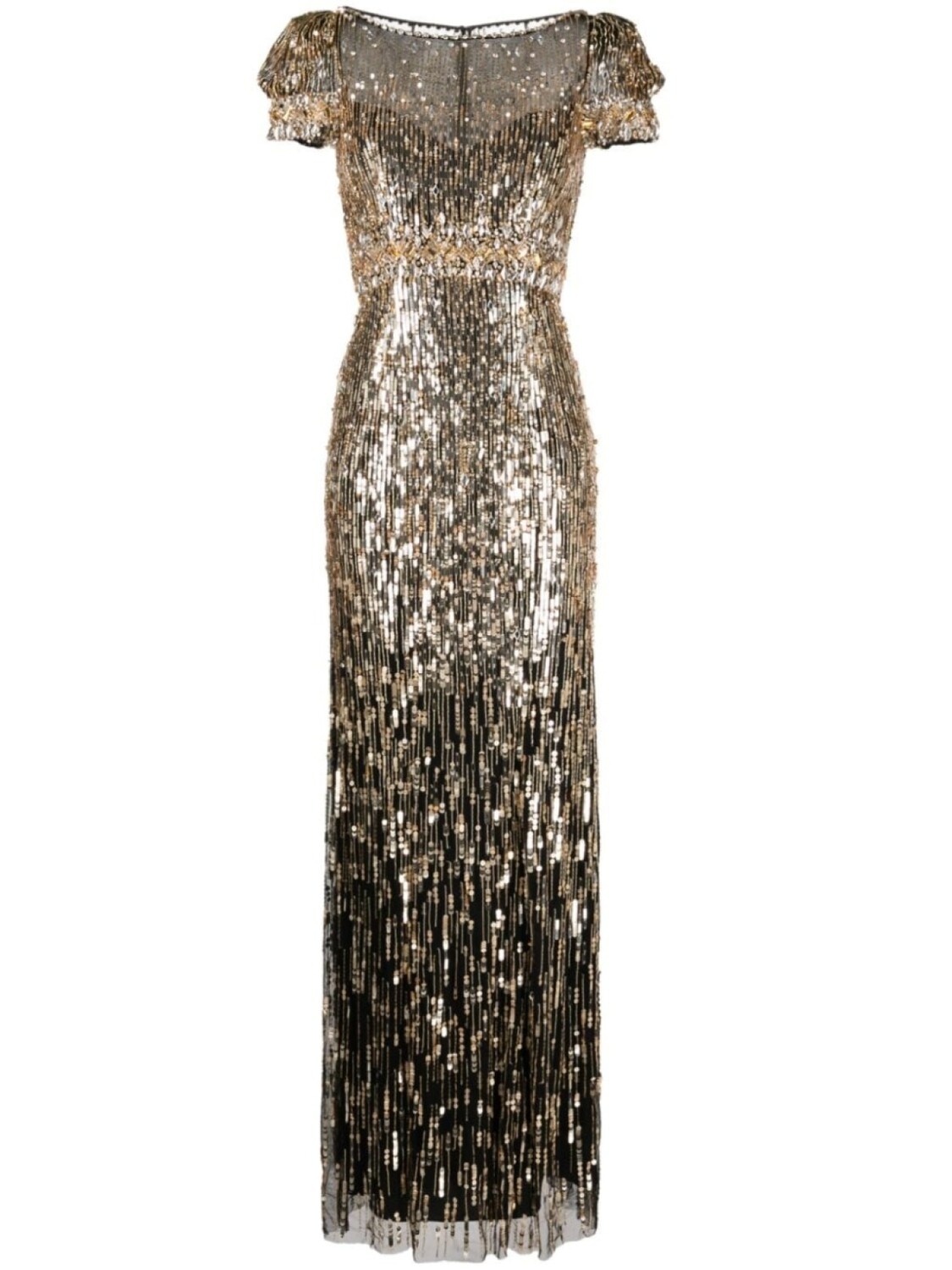 

Jenny Packham платье Sungem с пайетками, золотой