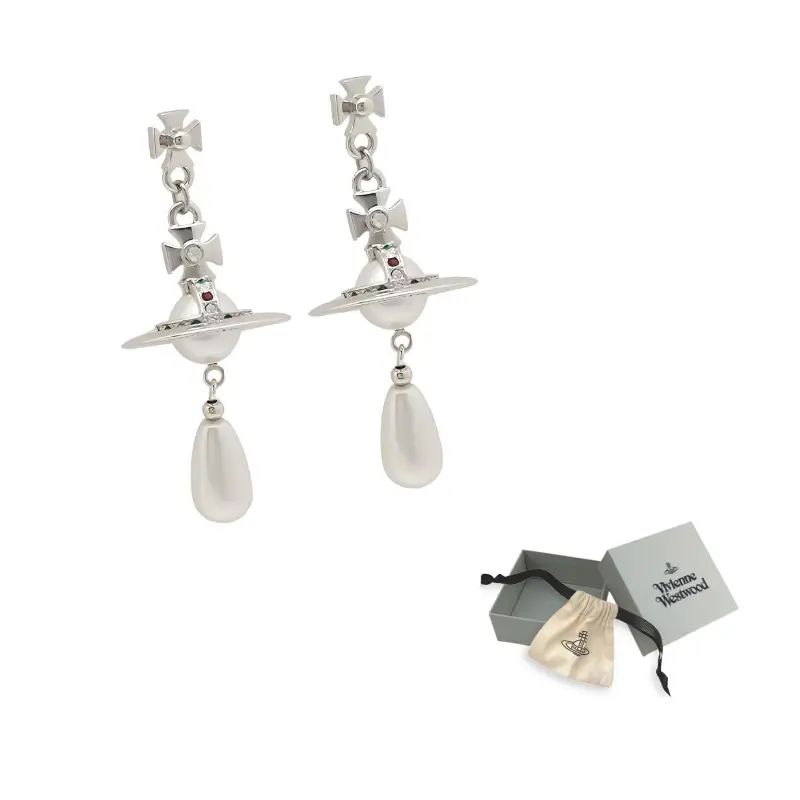 

Кристальные серьги-подвески с инкрустацией Orb Vivienne Westwood