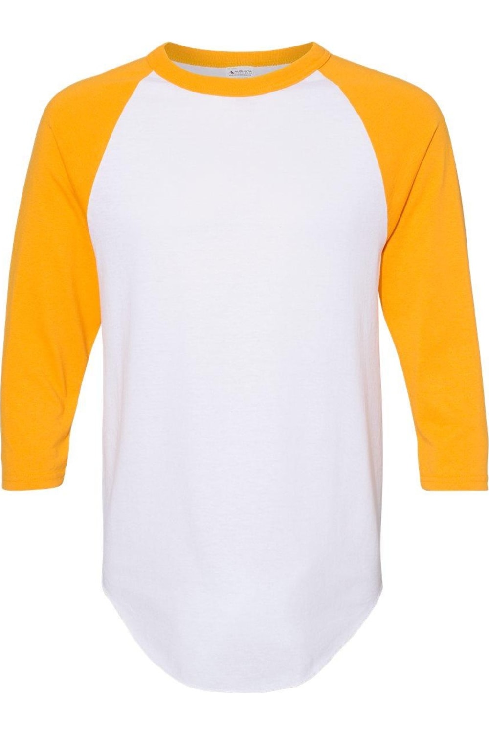 

Бейсбольная майка Augusta Sportswear с рукавом реглан три четверти, белый/золотой