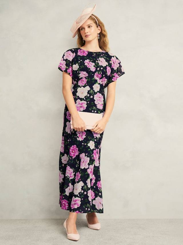 

Lalena Floral A-Line макси-платье Hobbs, Midnight Multi