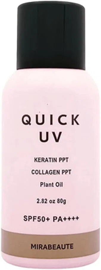 Спрей-солнцезащита Mirabote Quick UV Care 80 г с маской для лица