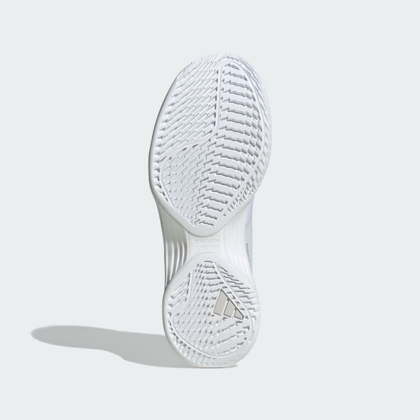 Женские теннисные кроссовки Adidas Avacourt 2, белый/металлик/серый — фото 4