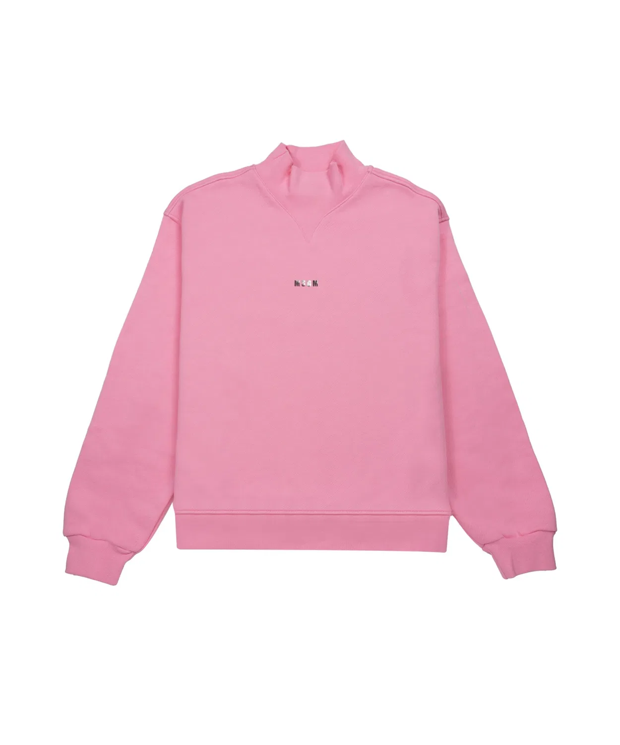 Свитшот с зеркальным эффектом MSGM, хлопок 100%, розовый