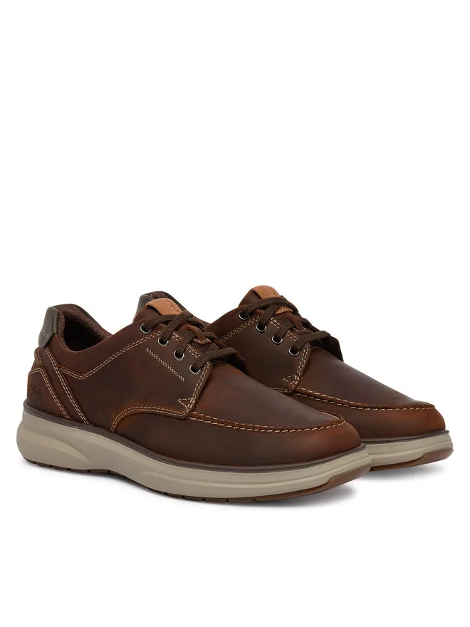 Clarks Низкие коричневые туфли Mullan Moc 26184427 — фото 2