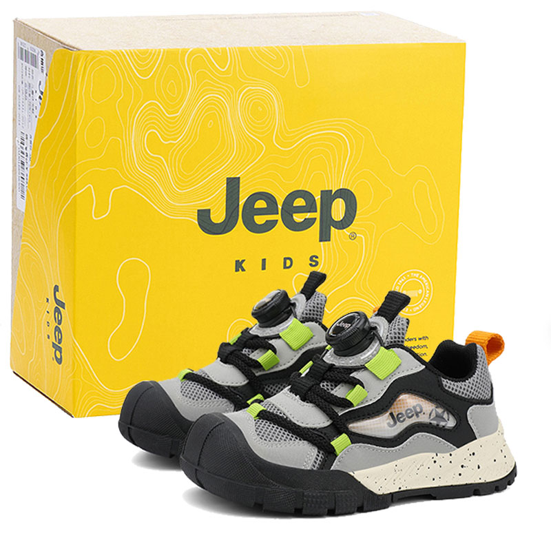 

Низкие детские кроссовки для повседневной жизни Jeep, серый/черный