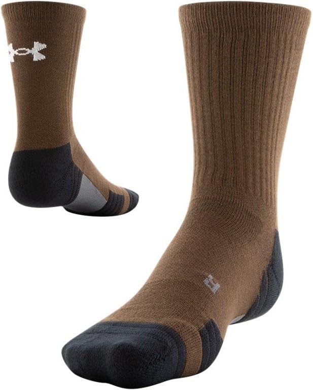 Носки Under Armour Youth Team Crew, 1 пара, Cleveland Brown/Black/White — фото 4