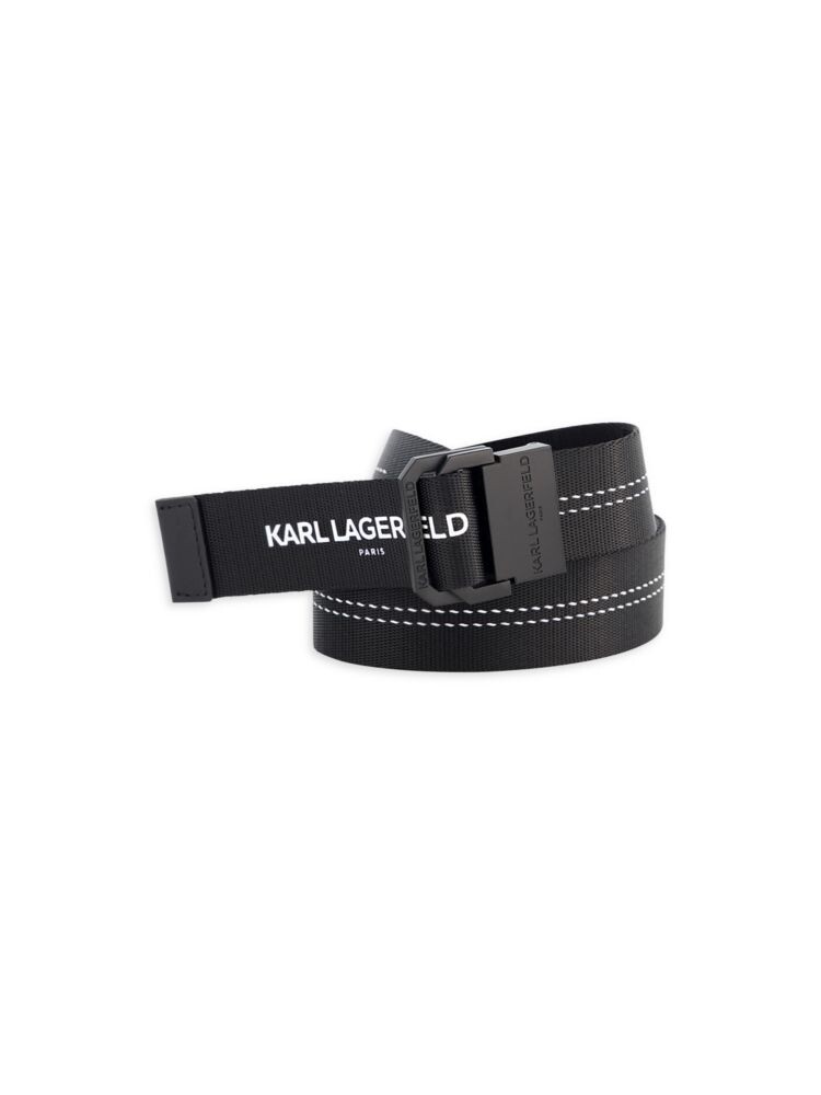 

Ремень из лямок с логотипом Karl Lagerfeld Paris, черный