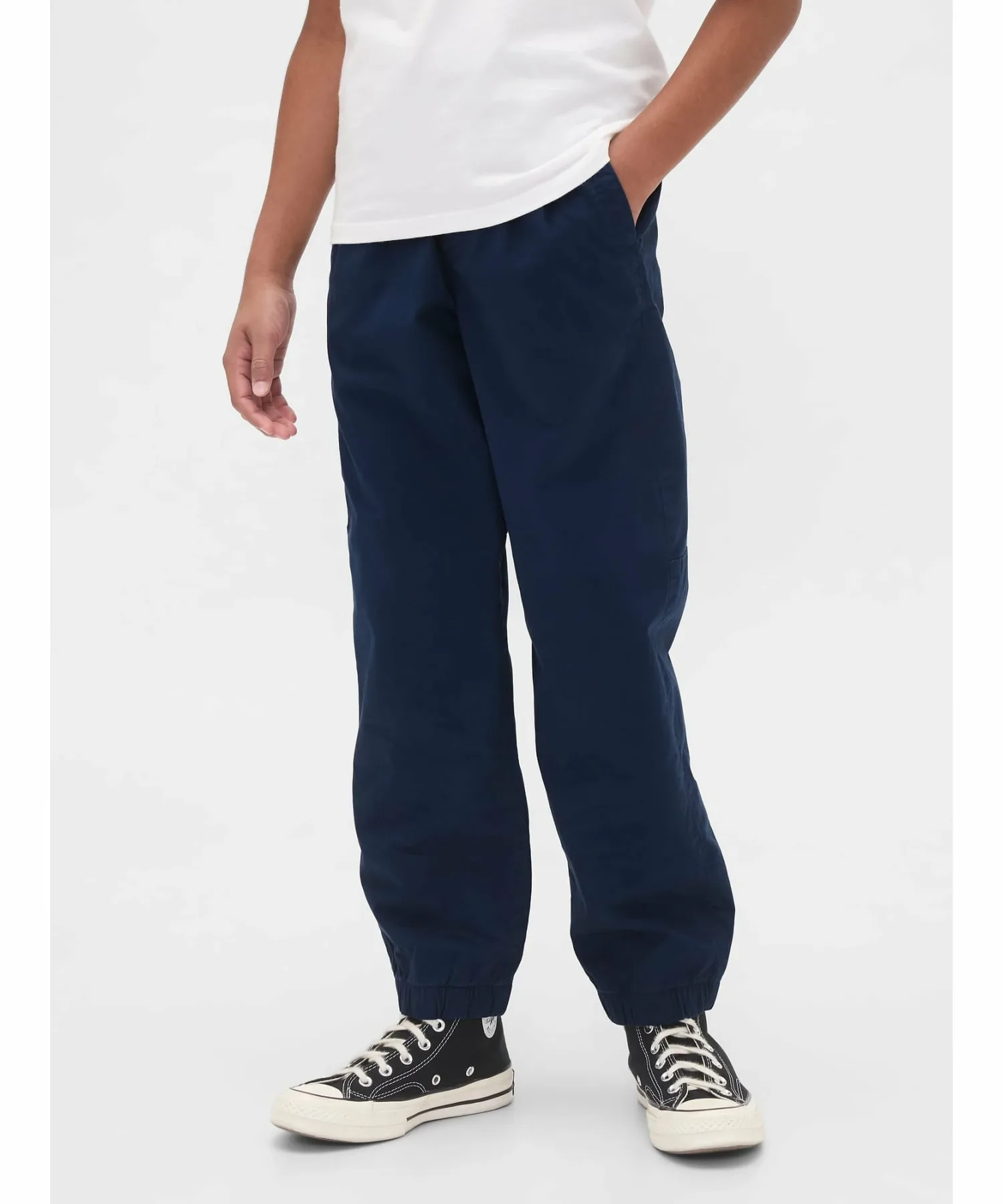 (K) Свободные повседневные спортивные штаны (детские) GAP, TAPESTRY_NAVY