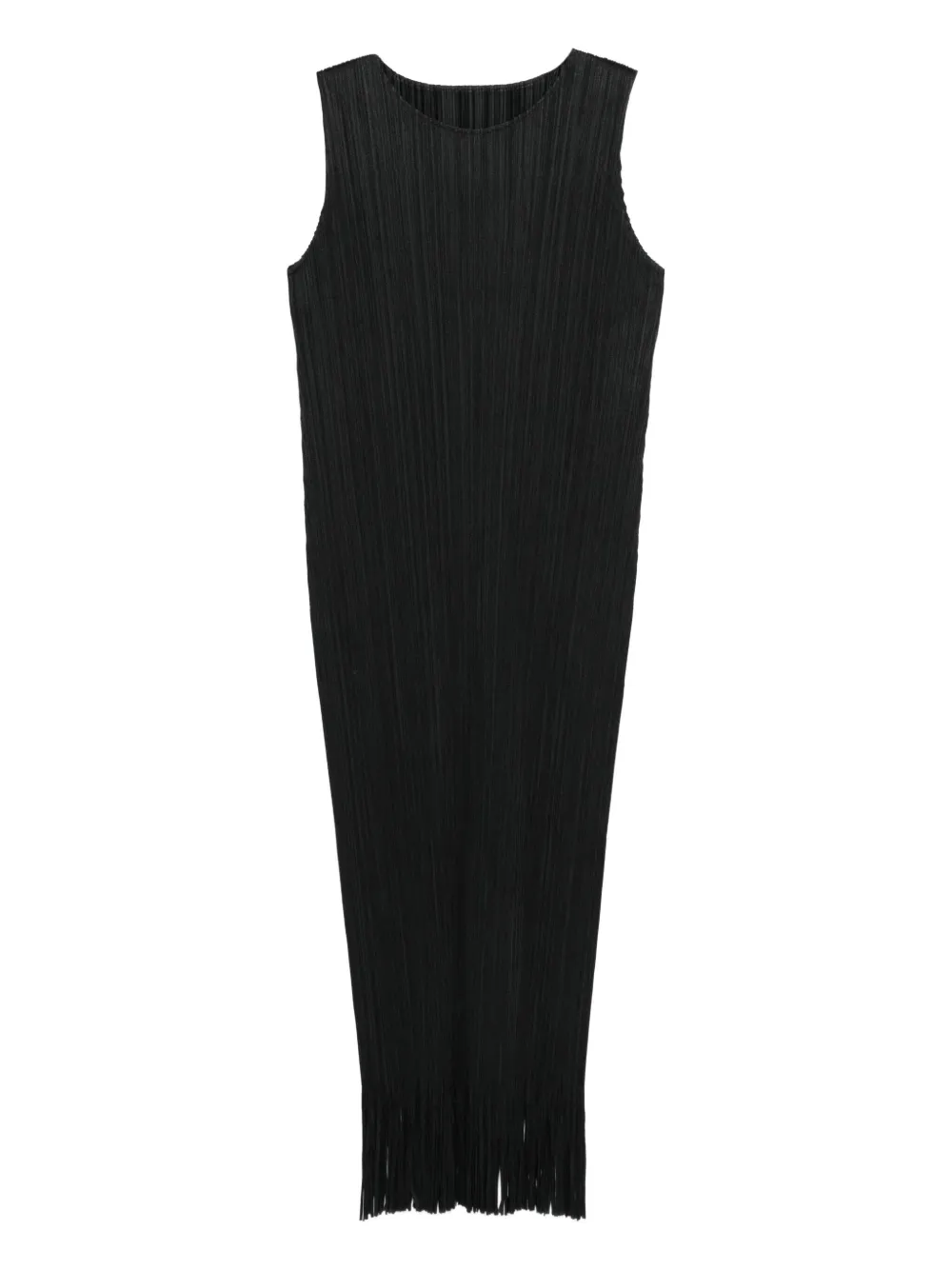 

Платье миди Wave с бахромой Pleats Please Issey Miyake, черный