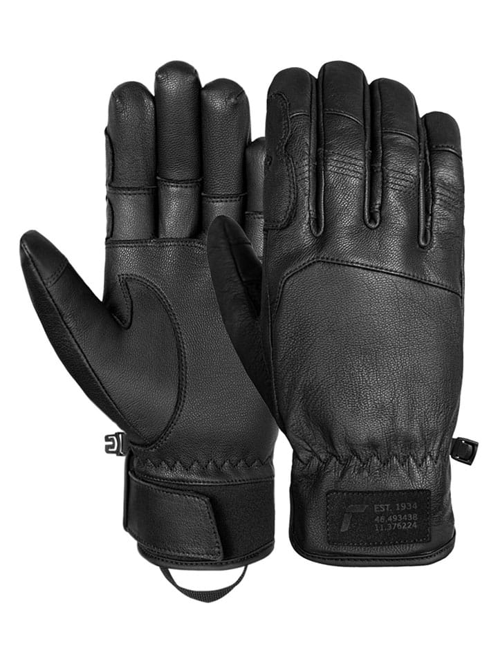 

Reusch Кожаные перчатки для катания на лыжах/сноуборде "Cooper" черного цвета