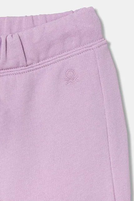 Джоггеры детские из мягкого хлопка United Colors of Benetton, фиолетовый — фото 3