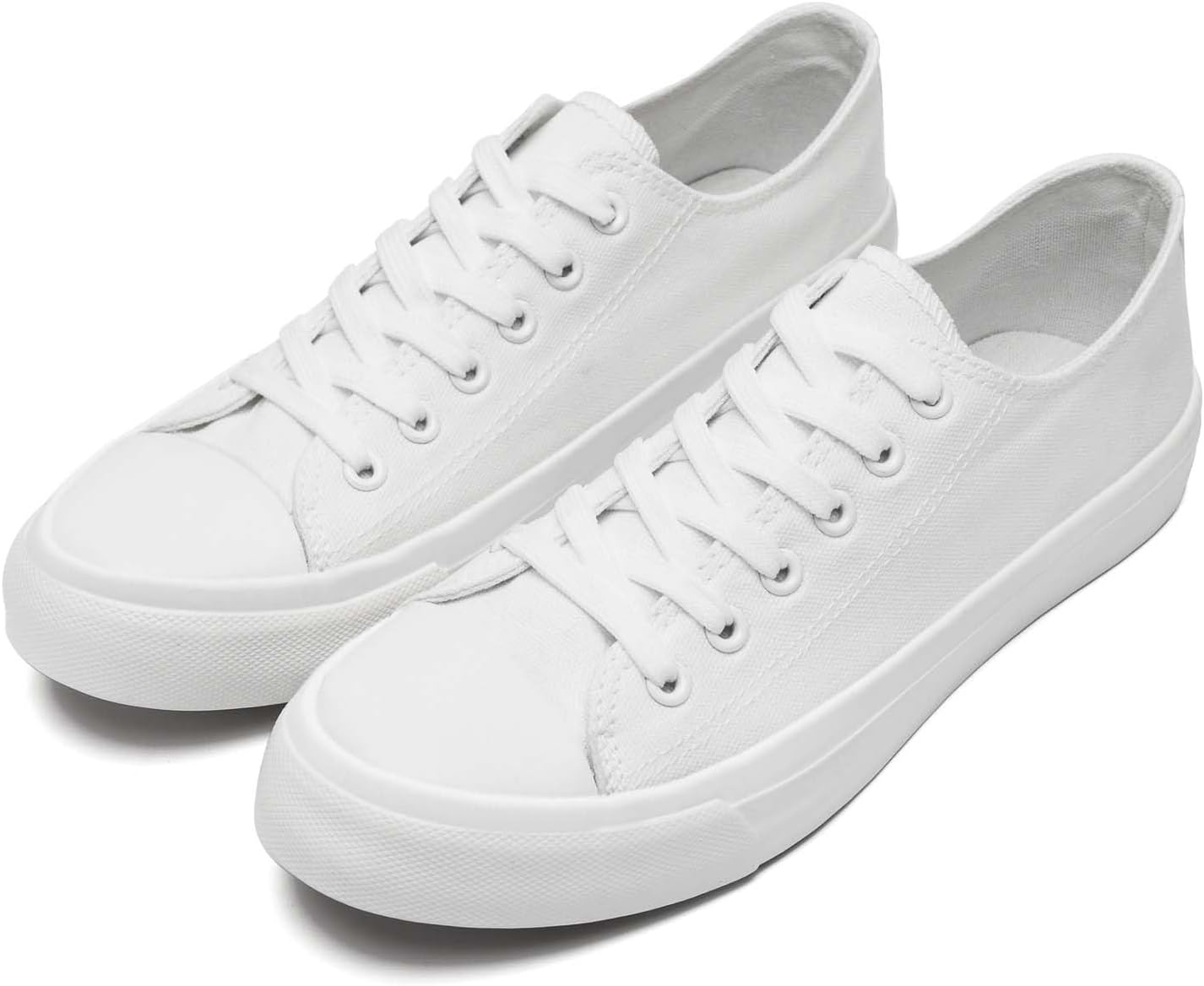 

Кеды на холщовой основе rosyclo для женщин и мужчин, низкие кеды на шнуровке, модные, удобные, классические повседневные теннисные и прогулочные обувь для женщин, белый