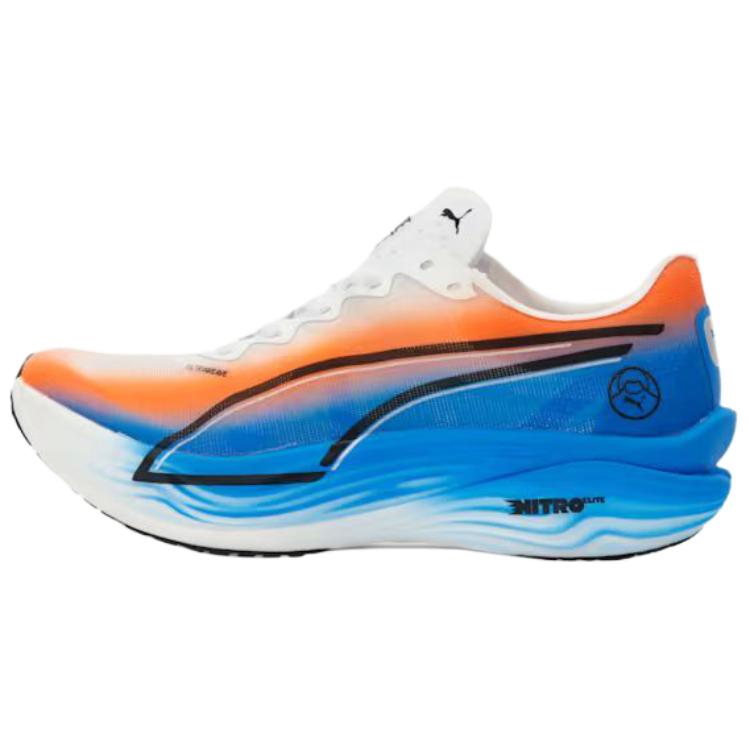 

PUMA Кроссовки для бега Deviate NITRO Elite 3 Lightweight мужские бело-оранжево-голубые