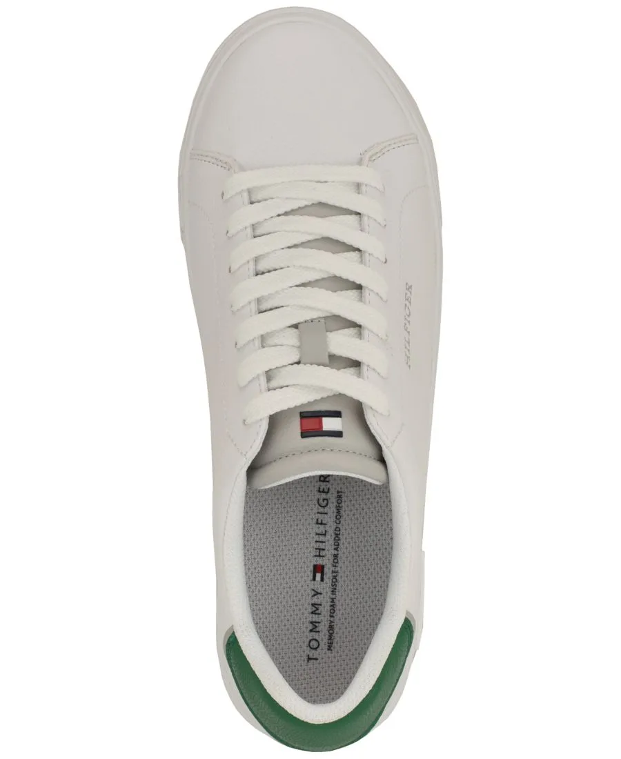 Мужские спортивные кроссовки Rawly Fashion на шнуровке Tommy Hilfiger, белый/зеленый — фото 4