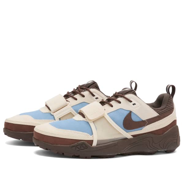 Nike X Travis Scott Zoom Field Jaxx кроссовки, синий, коричневый & айвори — фото 2