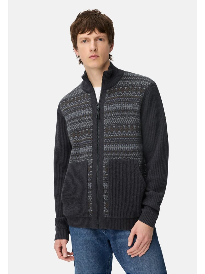 

Кардиган с воротником-стойкой темно-синего цвета Camel Active