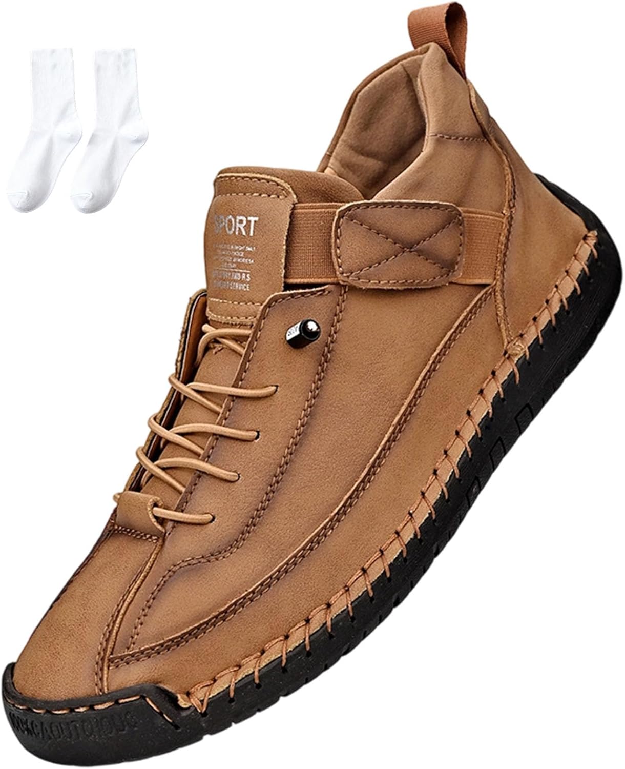 

Удобные ортопедические кроссовки, женские и мужские ортопедические кожаные туфли ручной работы, мягкая поддержка и комфорт Generic, светло-коричневый