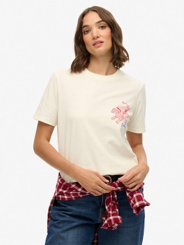 

Футболка Tokyo Narrative расслабленного кроя Superdry, Off White