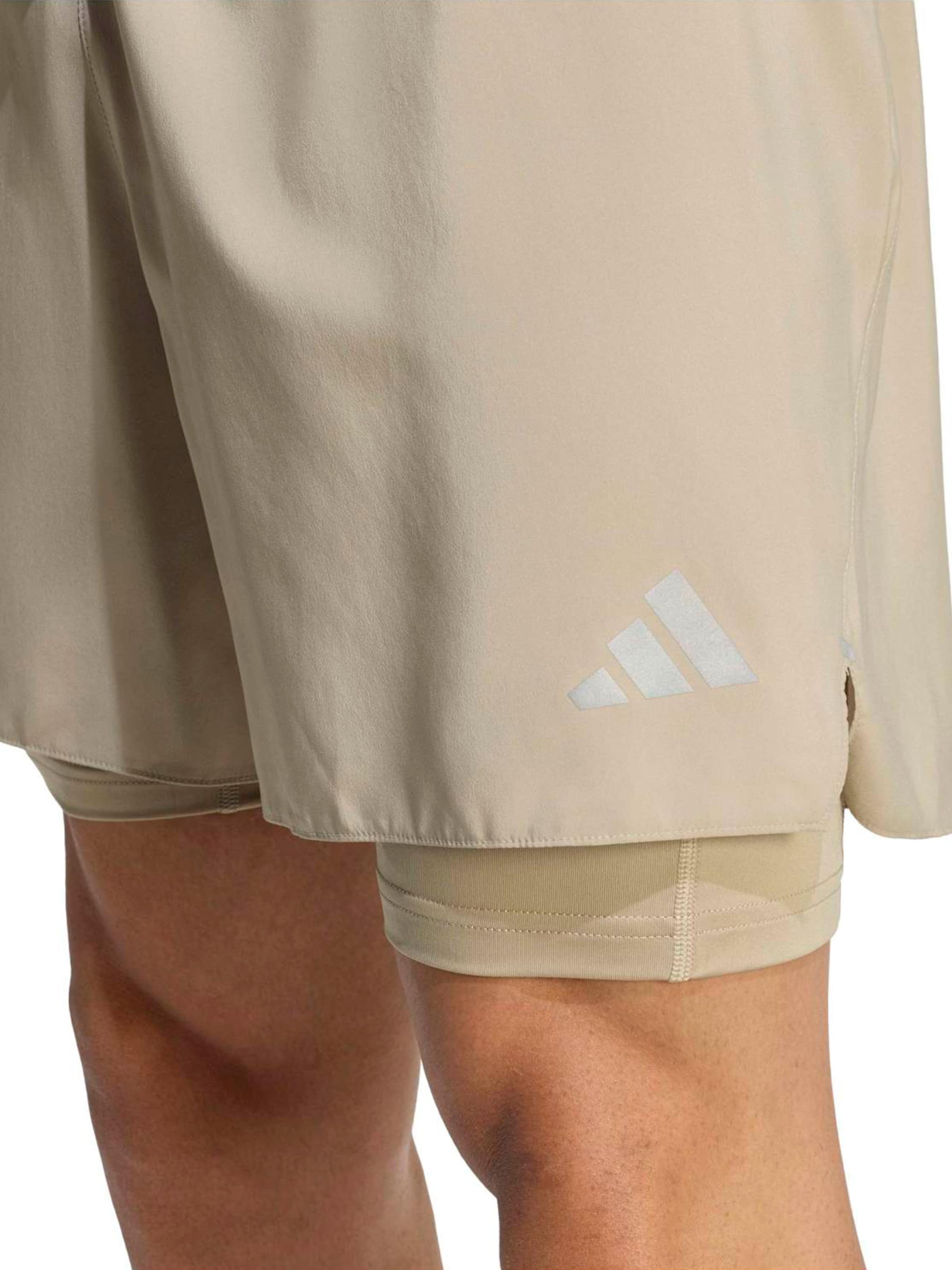 Adidas Performance Шорты для тренировок Regular 'Adi365 Running Essentials' в цвете Khaki — фото 4