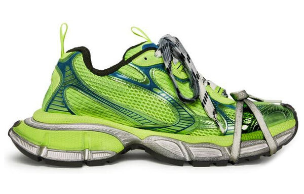 Кроссовки 3xl sneakers 'fluorescent green mesh and polyurethane' Balenciaga, зеленый — фото 2