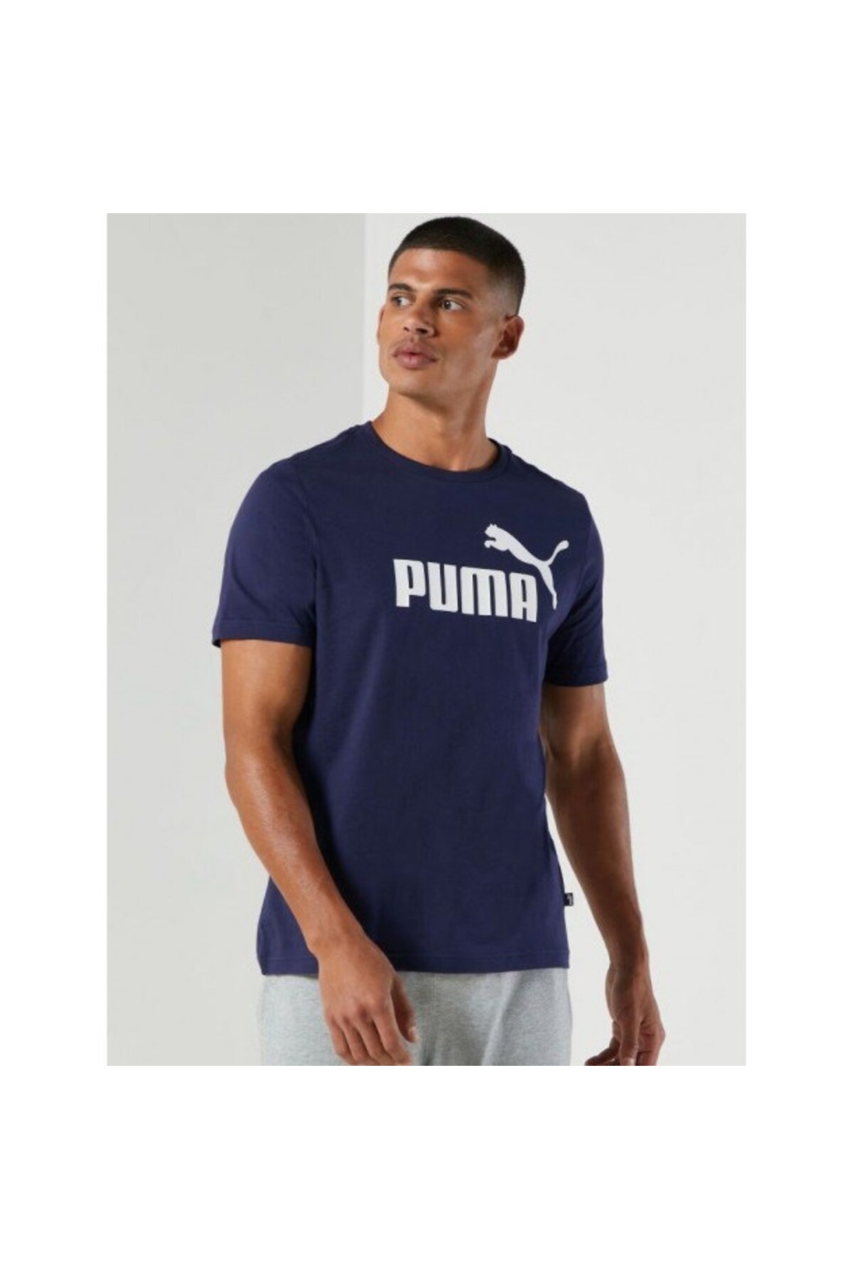 

Мужская футболка Ess Logo Puma, темно-синий