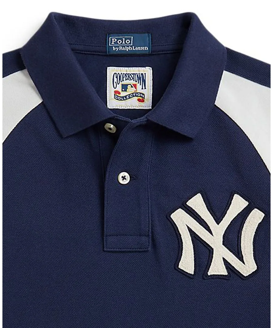 Детская футболка с коротким рукавом "Янкиз" (8-20 лет) Polo Ralph Lauren, темно-cobalt — фото 3