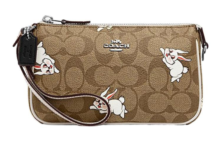 

Совместная коллекция All White Rabbit, сумка через плечо Nolita из ПВХ, женская, цвет тауп, COACH