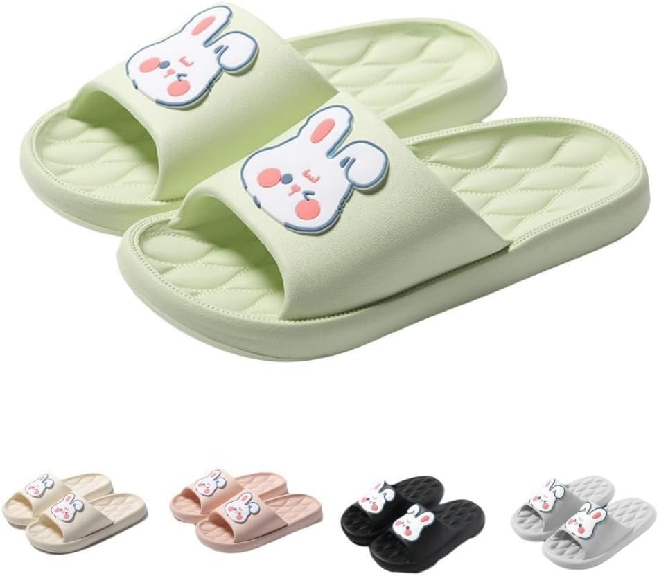 

Милые шлепанцы-зайчики для женщин Albiva, зеленый