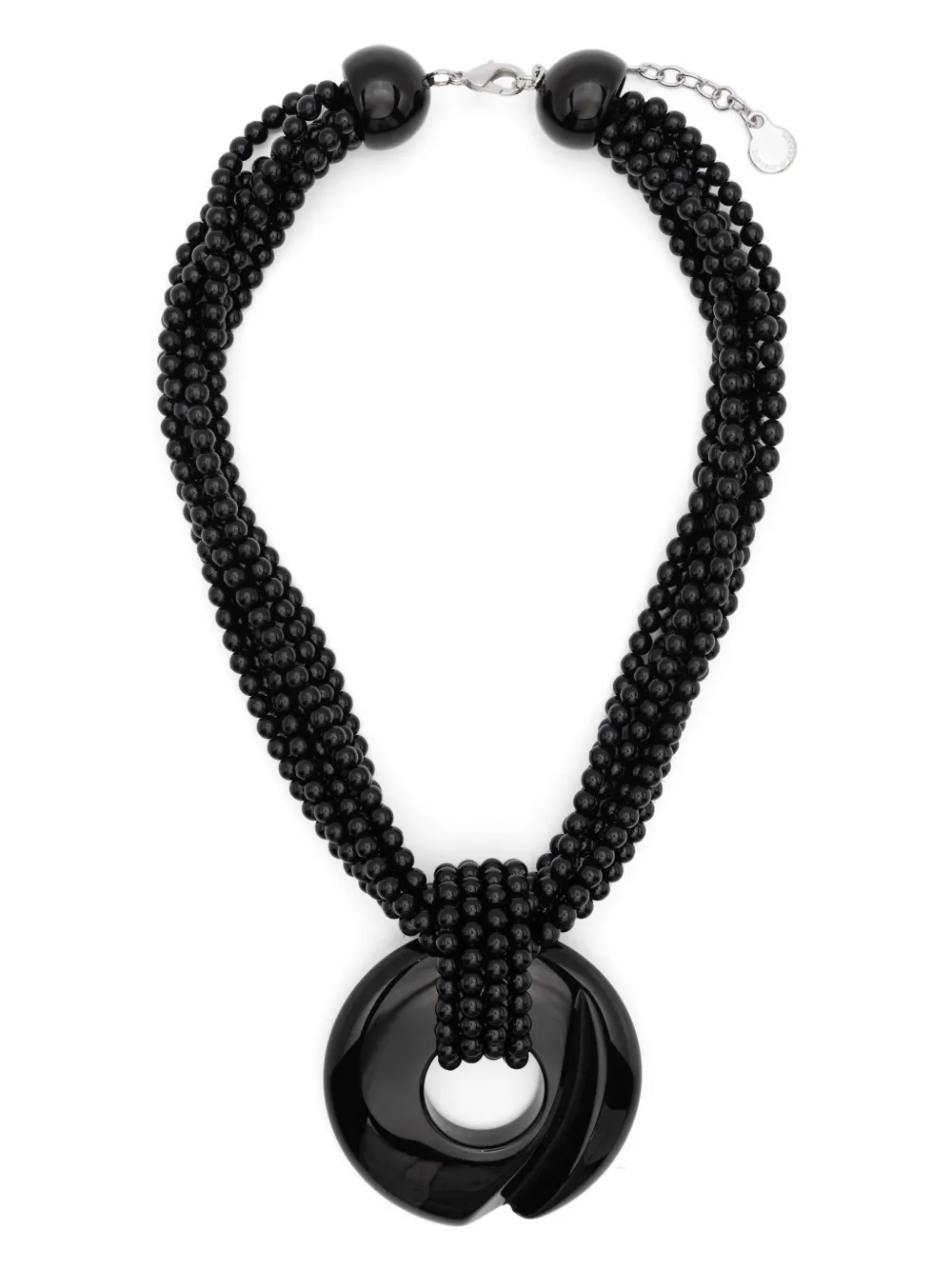 

Колье с бусинами EMPORIO ARMANI, черный