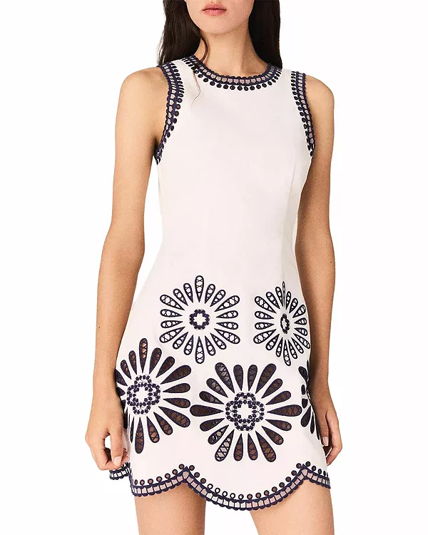 

Короткое прямое платье - эксклюзив Maje, мультиколор