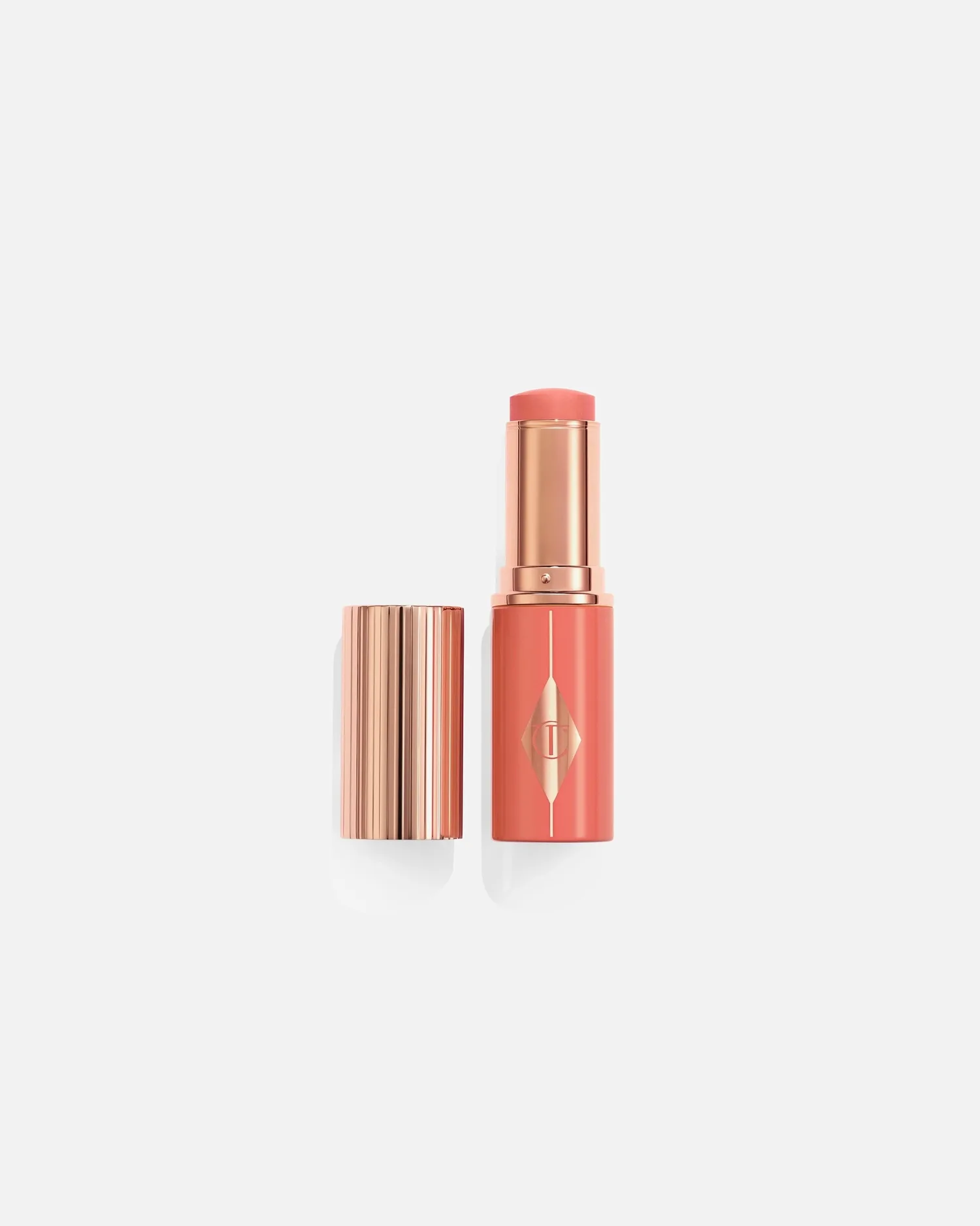 Хайлайтер, румяна-стик с эффектом естественного здорового сияния Charlotte Tilbury, peachy glow, 9 гр