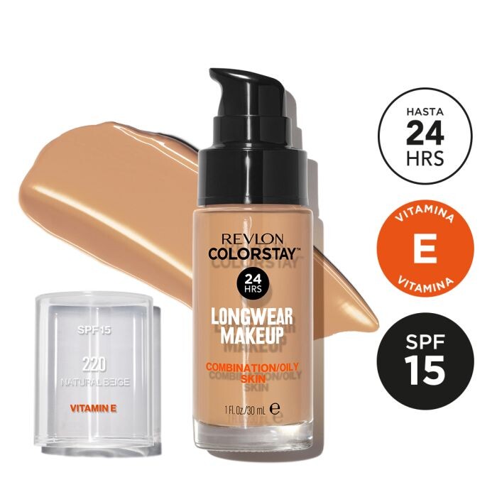 

Тональная основа Colorstay Base de Maquillaje Mate Revlon, 220 Natural Beige