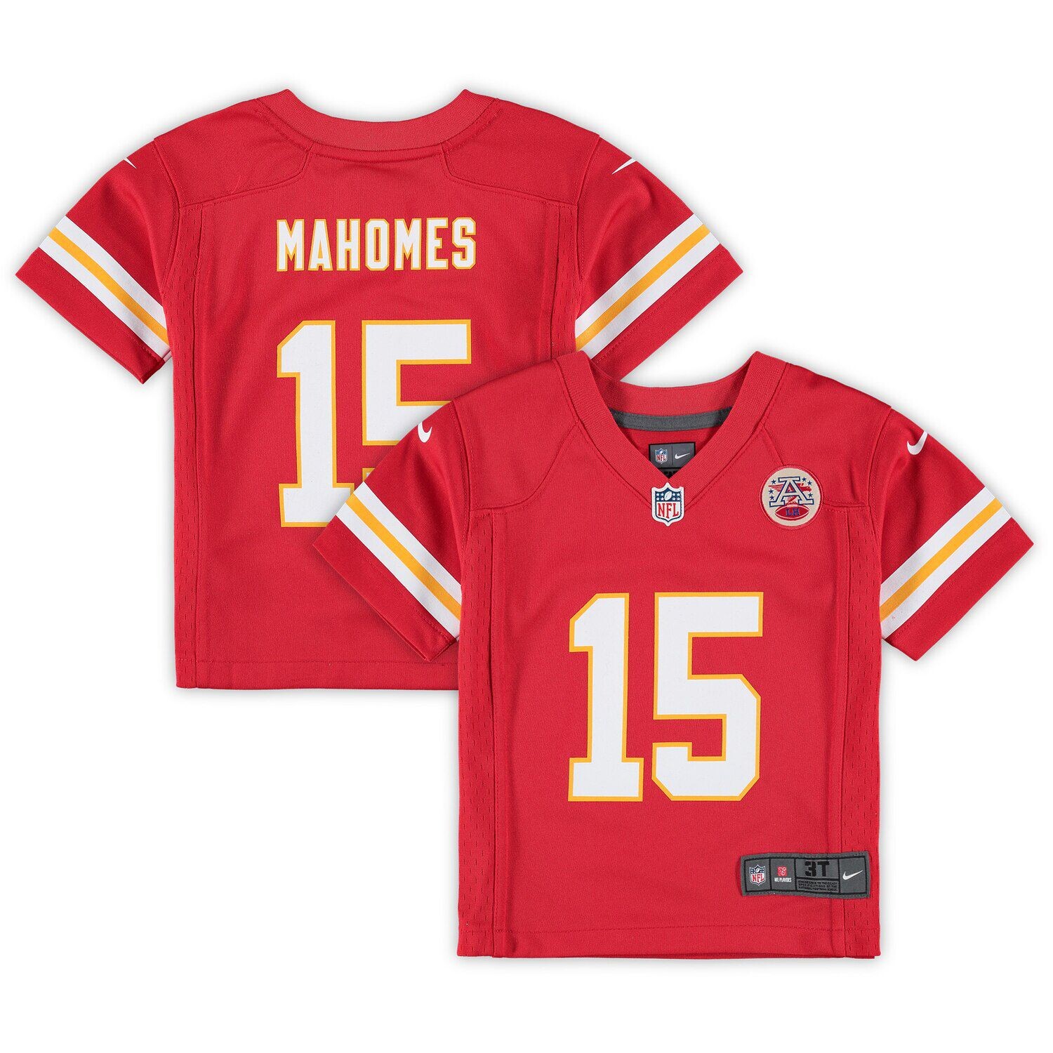 Красная игровая майка Nike Патрика Махоумса для малышей Kansas City Chiefs Nike — фото 4