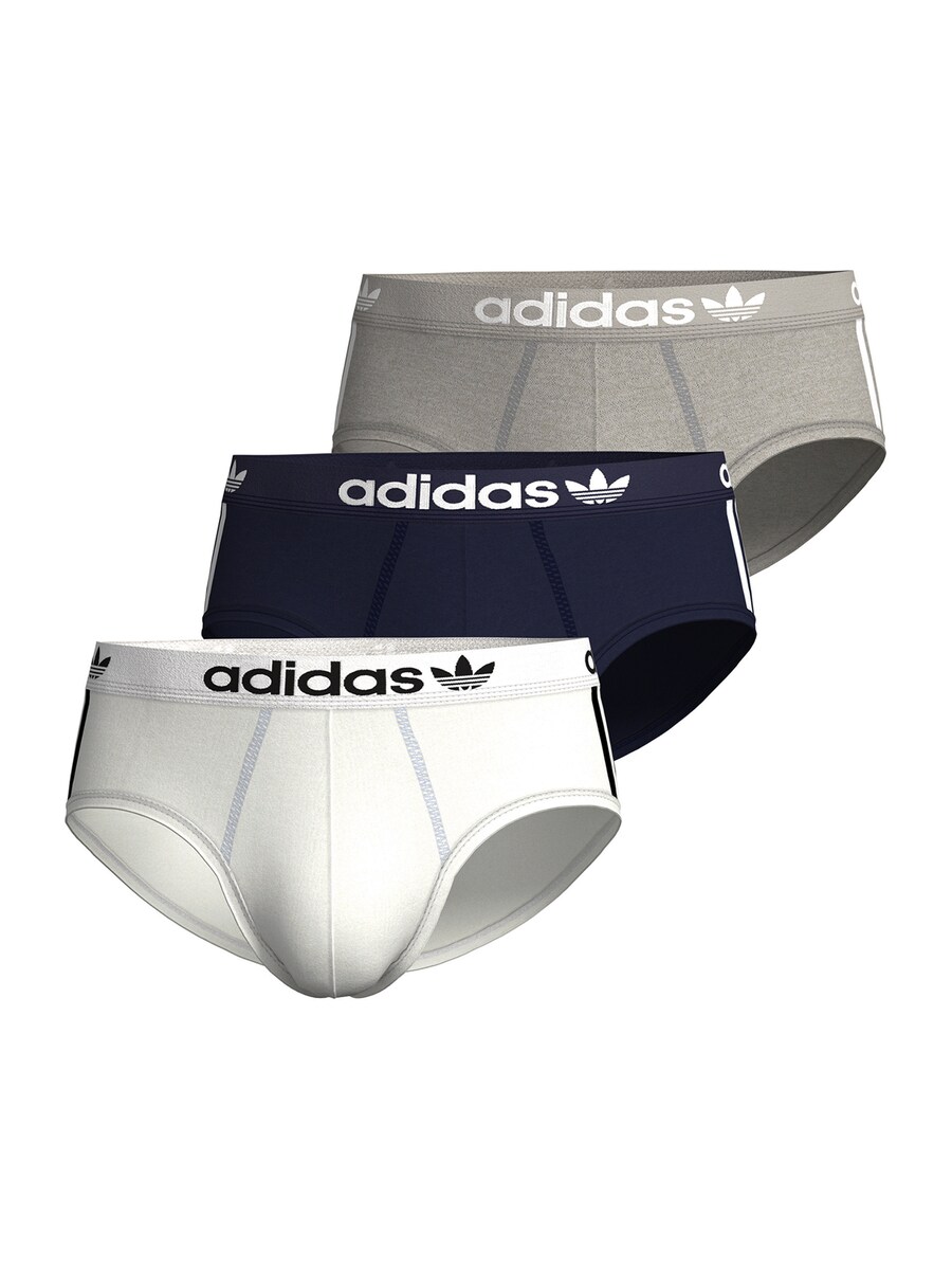

Трусы ADIDAS ORIGINALS Comfort Flex Cotton 3 Stripes, цвет Dark blue/mottled grey/White