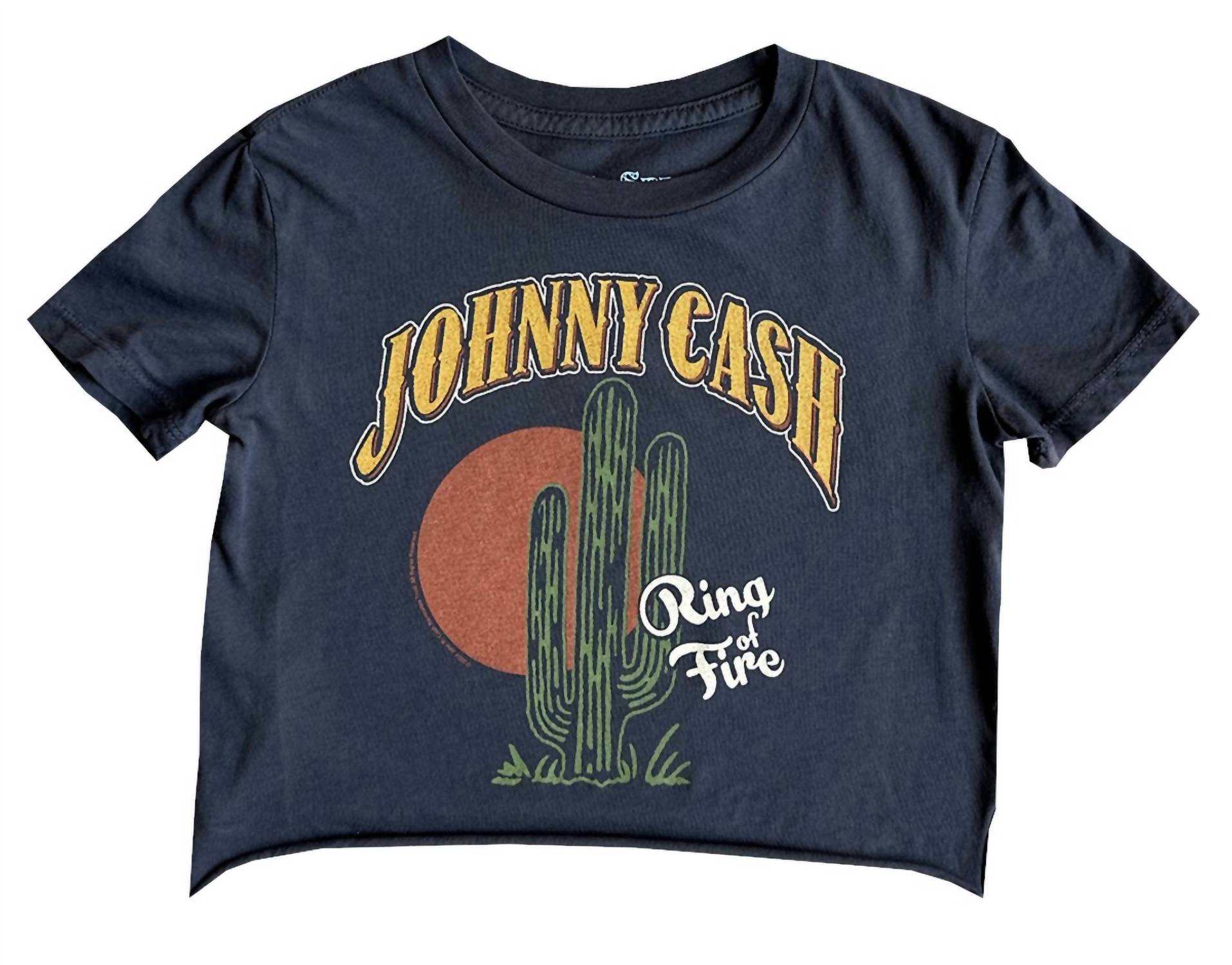 

Футболка Johnny Cash Not Quite Crop для мальчиков в винтажном черном цвете ROWDY SPROUT